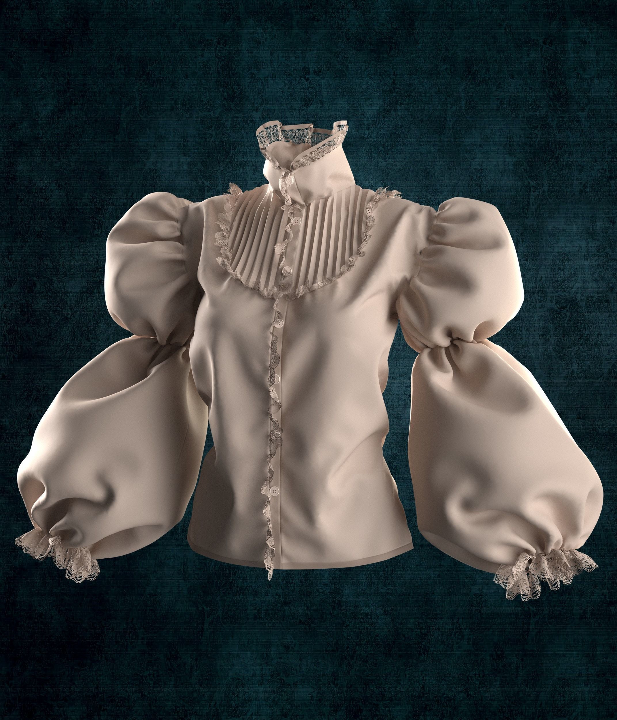 Vintage Shirts  3D model_3