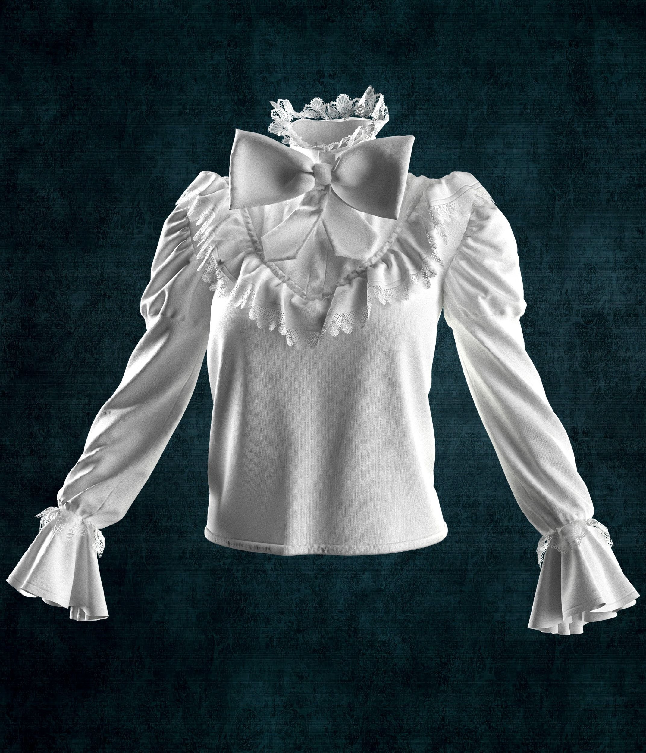 Vintage Shirts  3D model_2