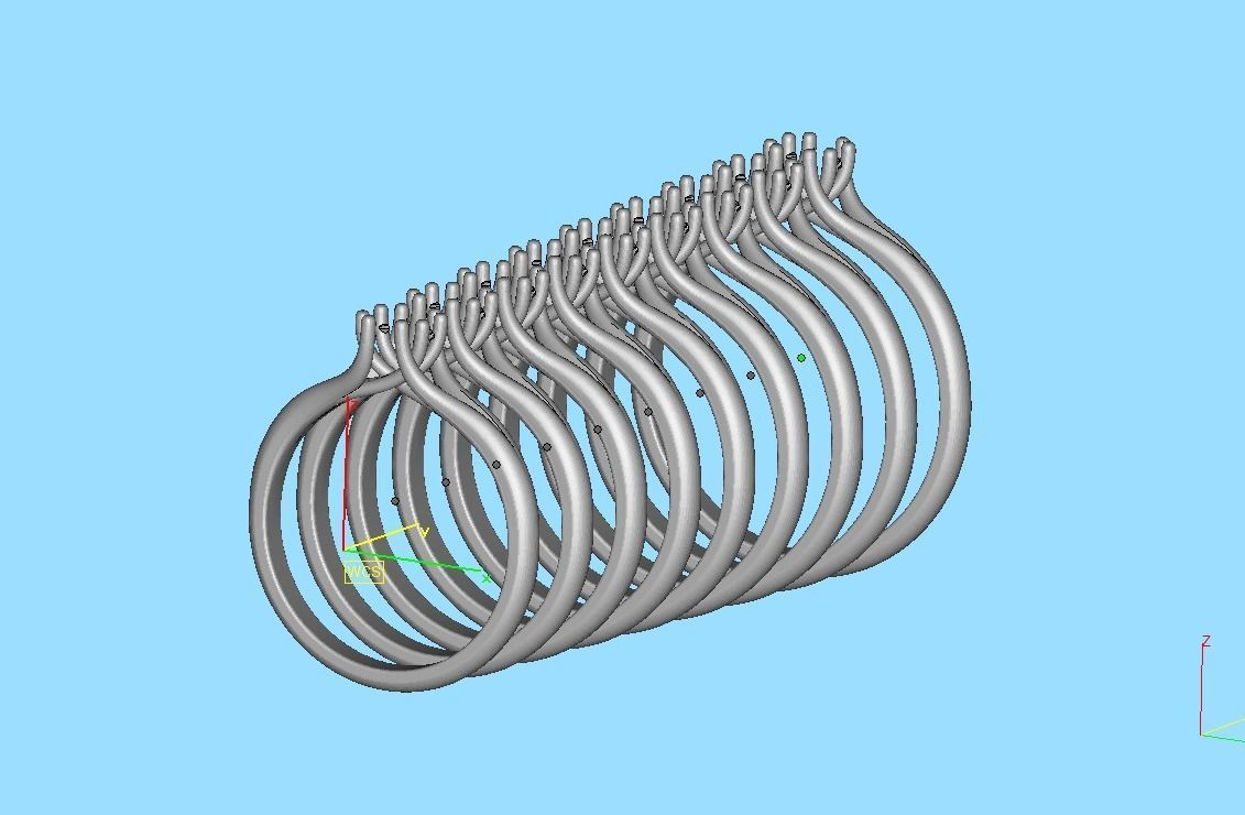 Solitaire Engagement Ring 4mm main Stone 3dmodel 3D print model_17