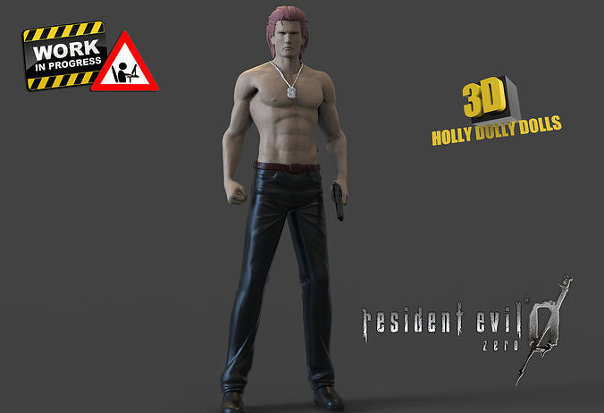 billy coen - resident evil zero 3D print model