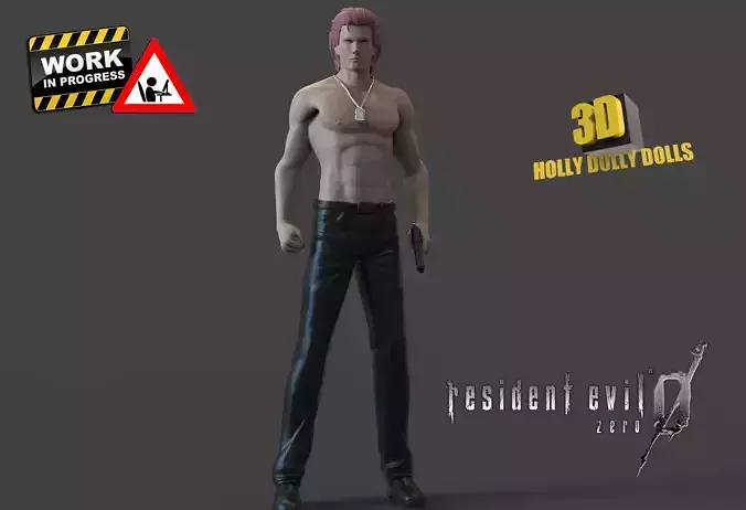 billy coen - resident evil zero 3D print model