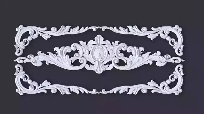 Central decor ornament for furniture