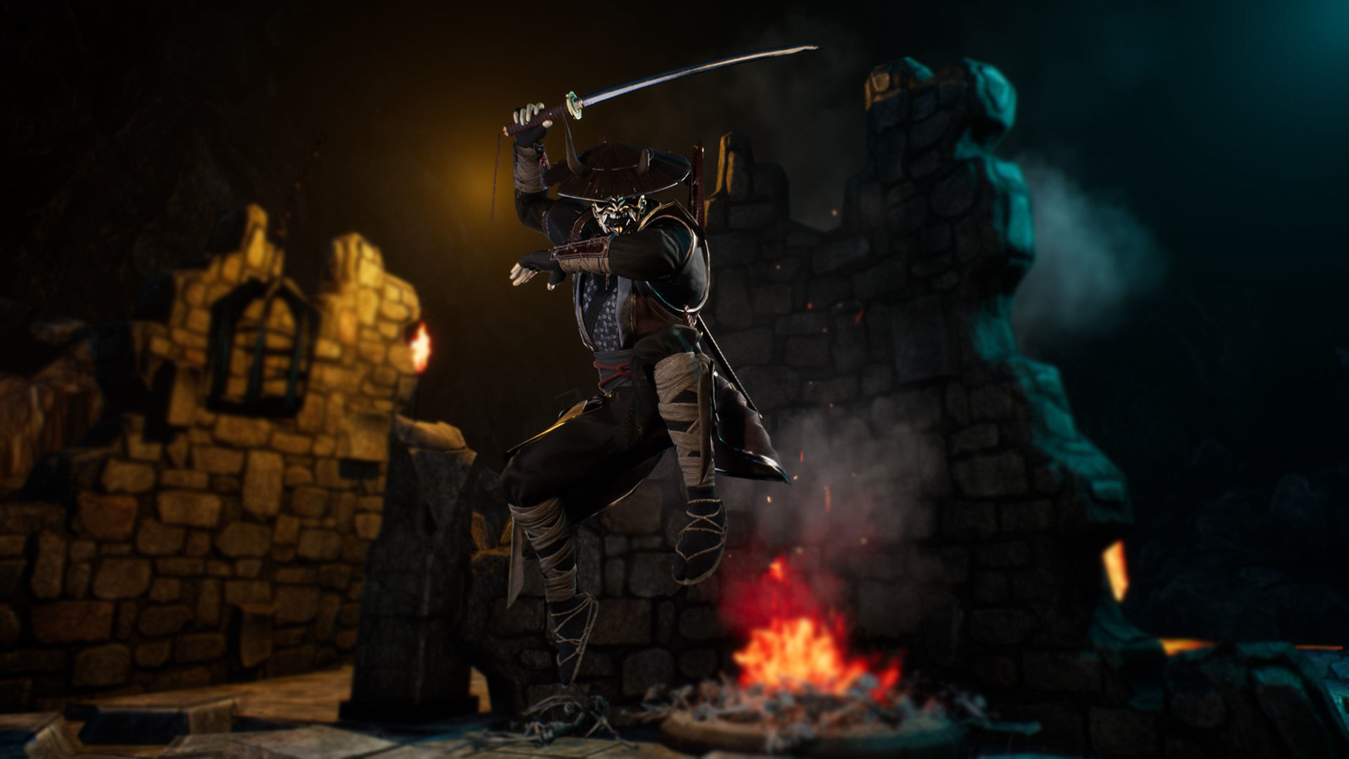 Fallen Samurai Low-poly 3D model_9