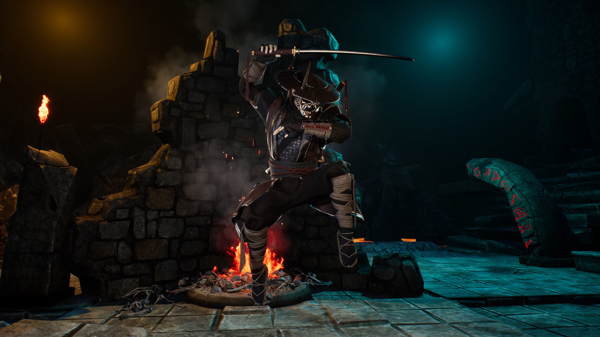 Fallen Samurai Low-poly 3D model_6