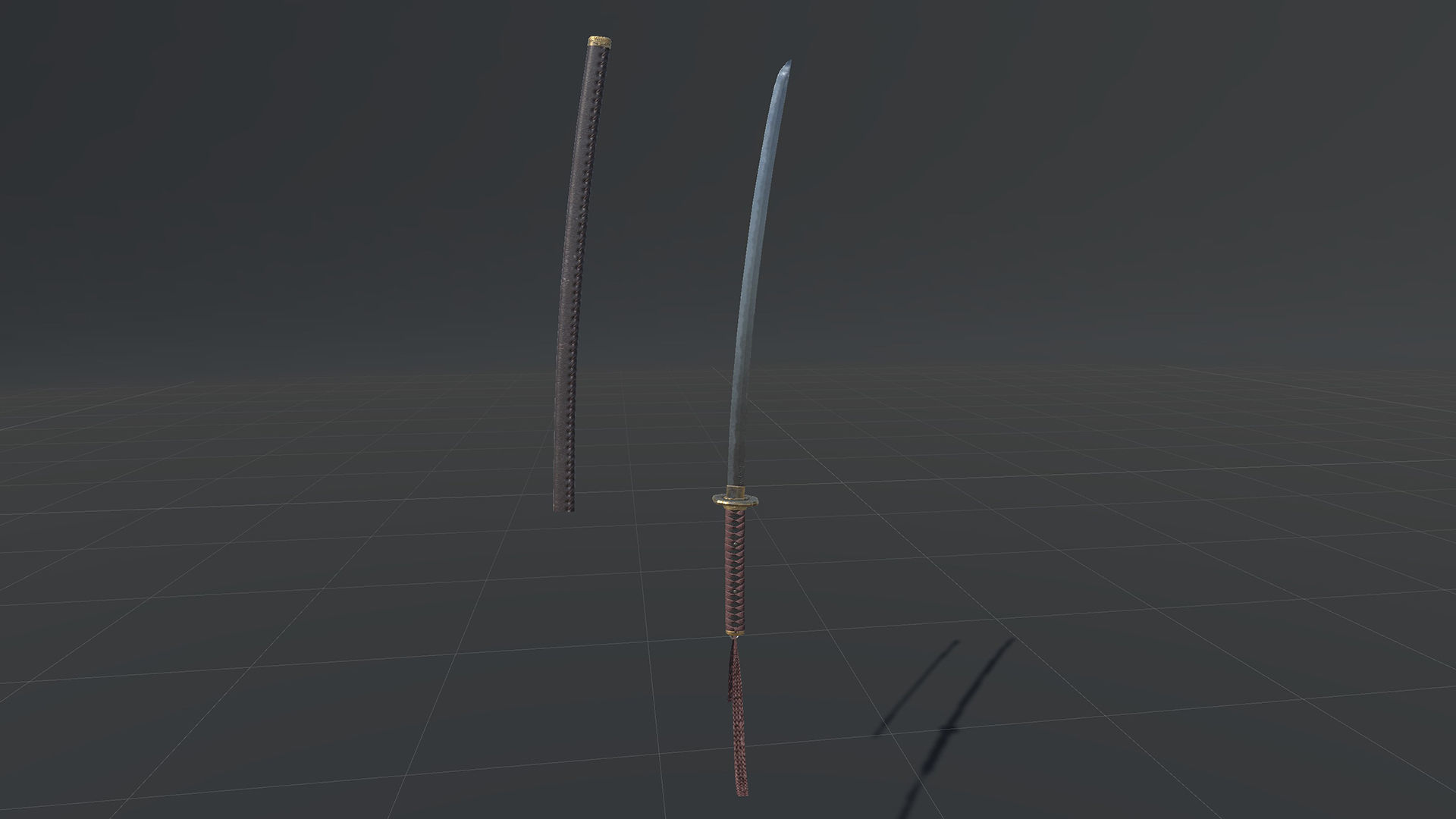 Fallen Samurai Low-poly 3D model_28