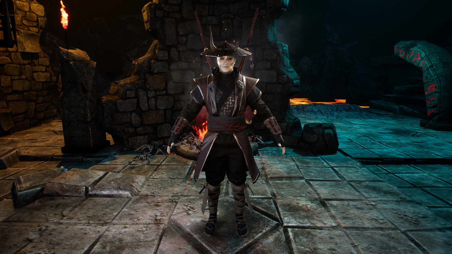 Fallen Samurai Low-poly 3D model_12