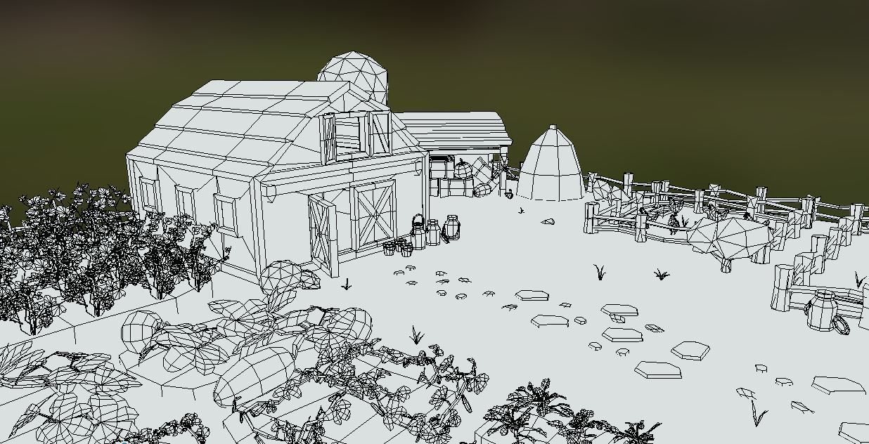 Farm Low Poly Asset Pack Low-poly 3D model_10