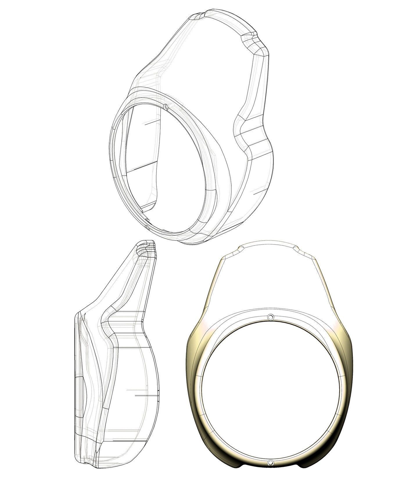 Motorcycle Custom Fairing 3D model_2