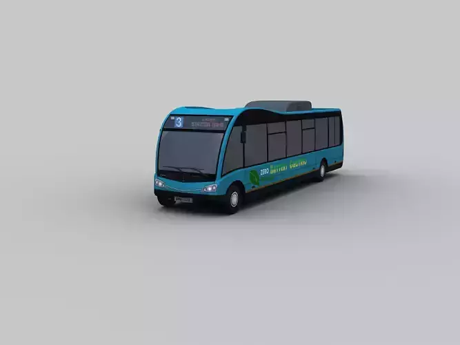 Electric Bus Lowpoly 5