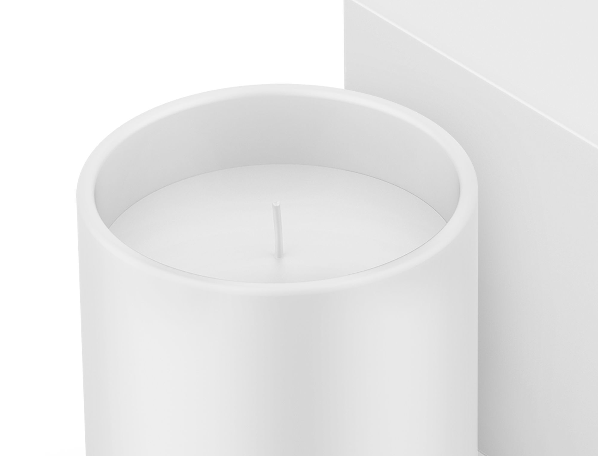 Candle Glass With Box Low-poly 3D model_1
