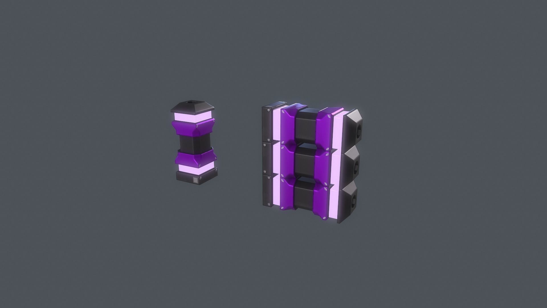 Sci-fi bullets PBR Low-poly 3D model_17