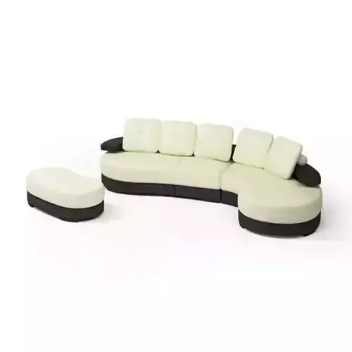Large Couch With Ottoman