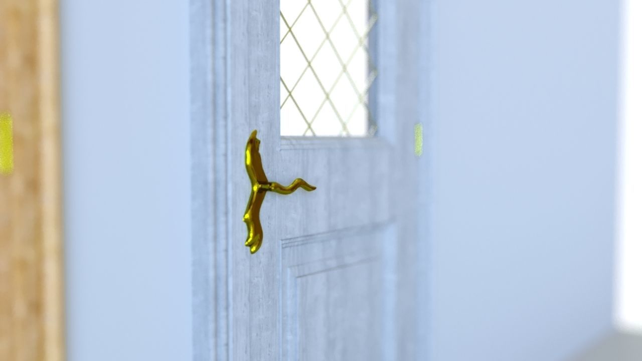 Classic looking Doors- corona render 3D model_3