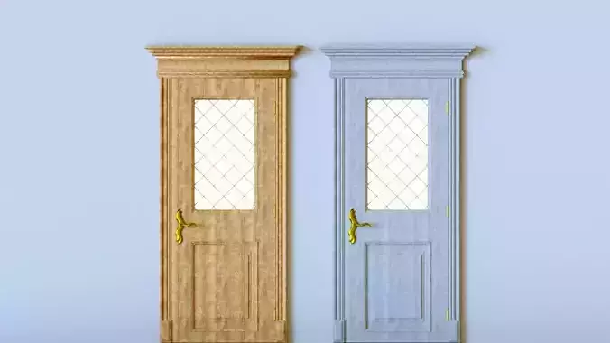 Classic looking Doors- corona render 3D model