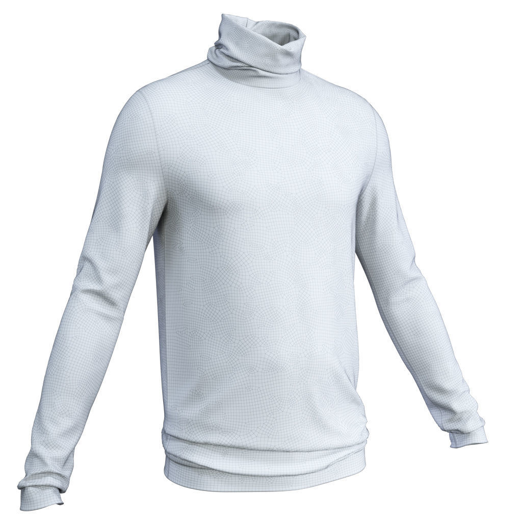 10 Basic Men Shirt Pack 3D model_19