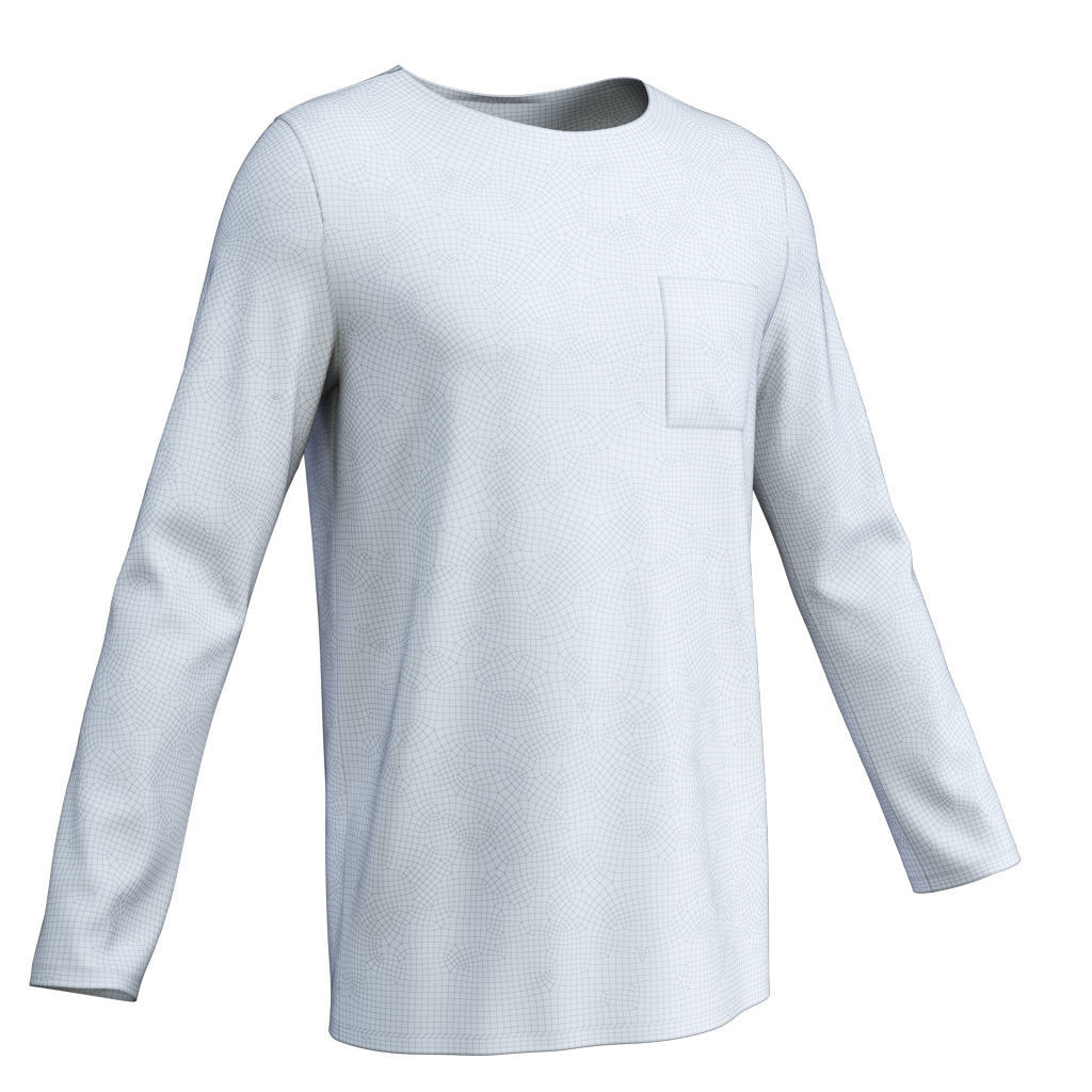 10 Basic Men Shirt Pack 3D model_13