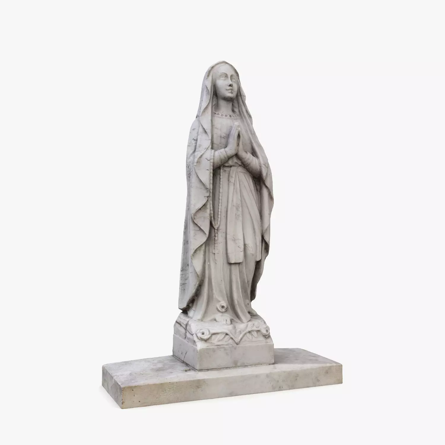 Statue of Mary Magdalene 3D model_0