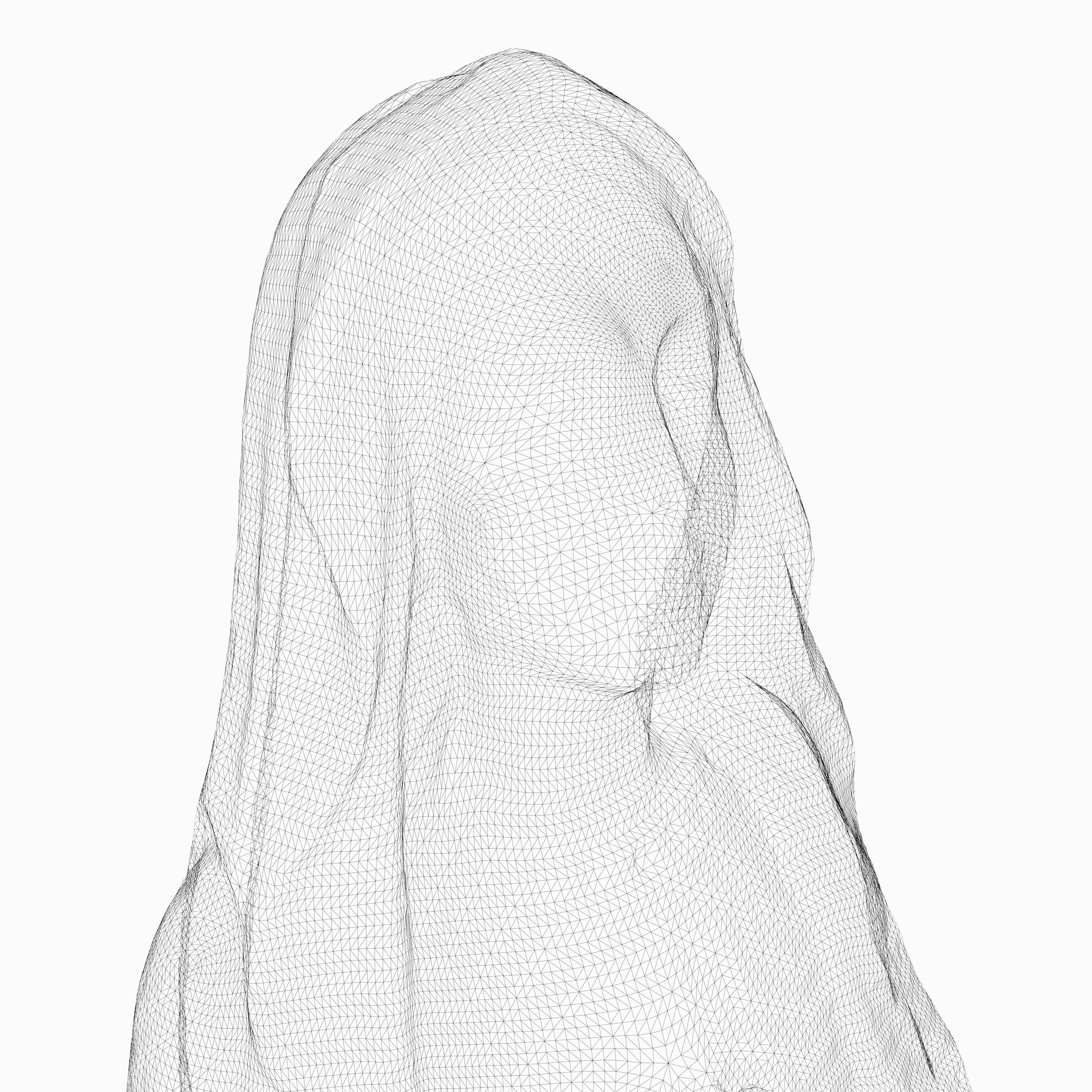 Statue of Mary Magdalene 3D model_1