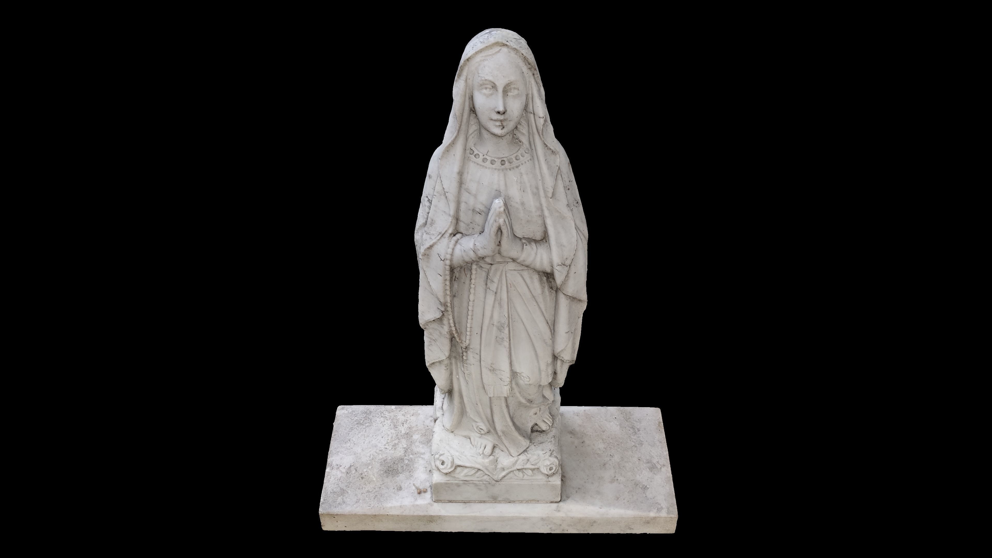 Statue of Mary Magdalene 3D model_5