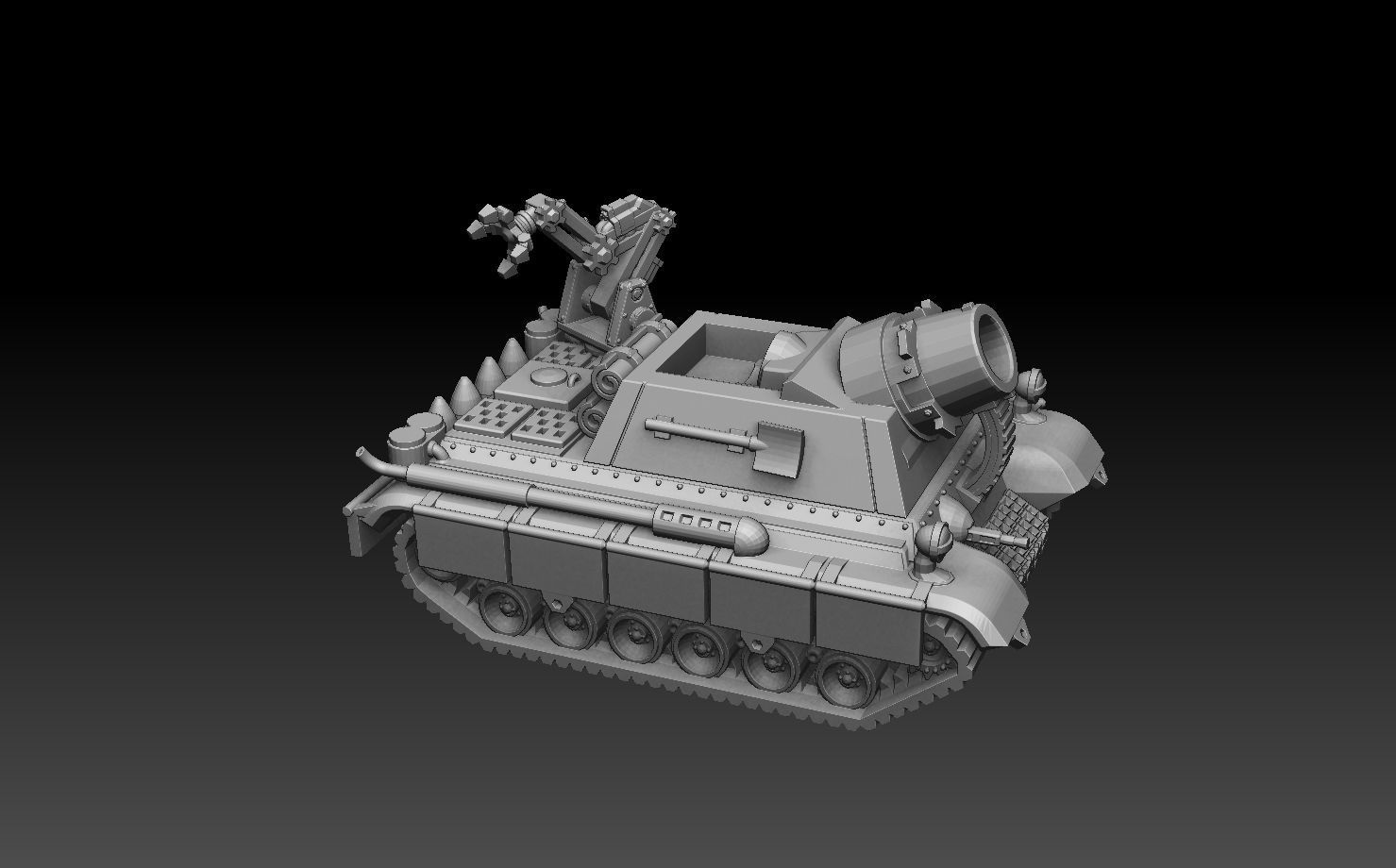 Self-Propelled Artillery Kit 3D print model_10