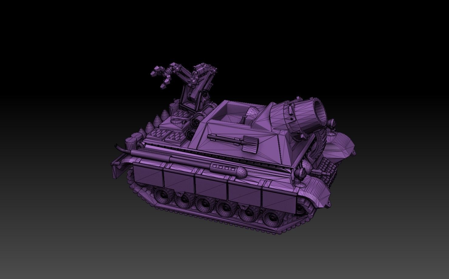 Self-Propelled Artillery Kit 3D print model_14