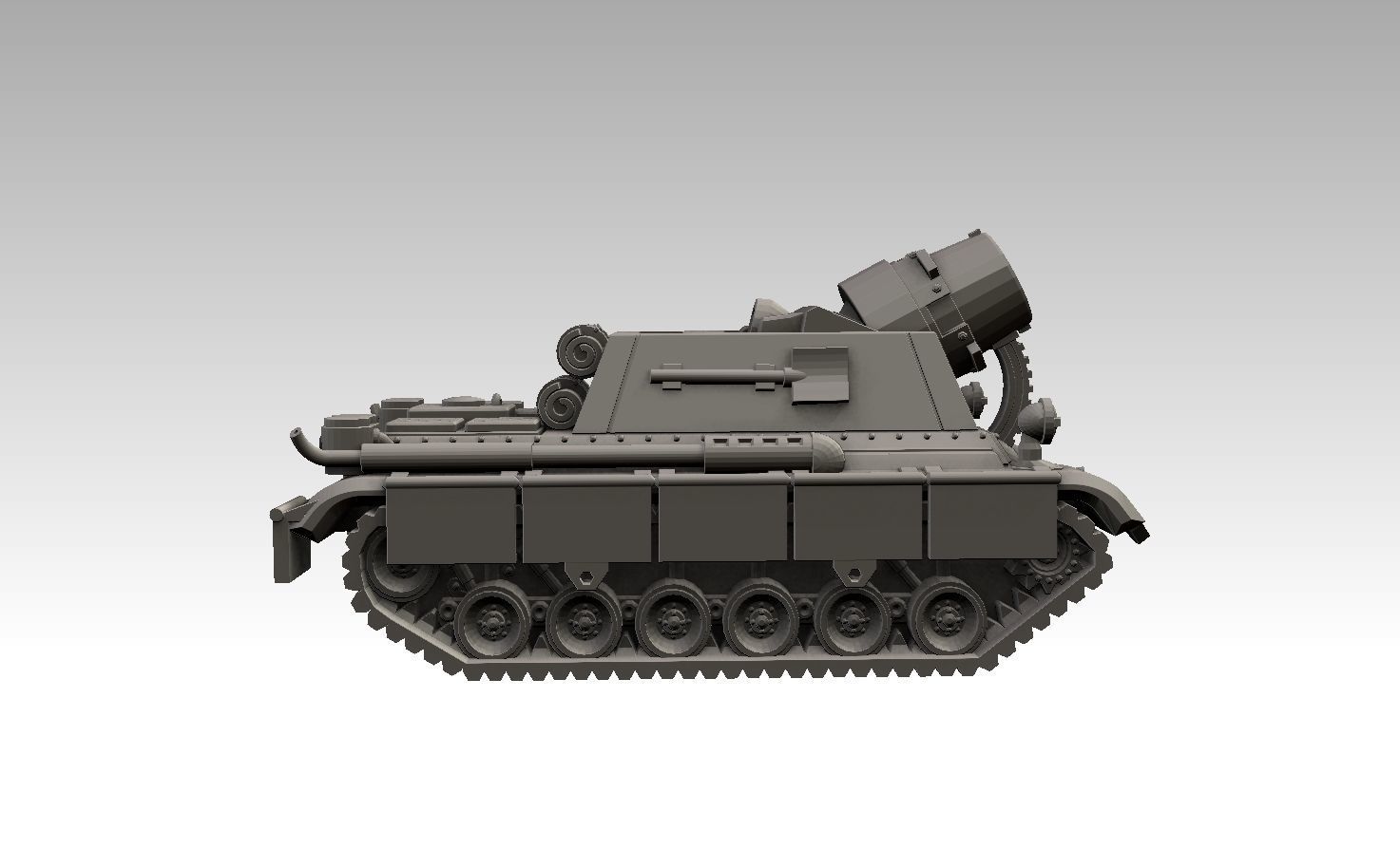 Self-Propelled Artillery Kit 3D print model_9