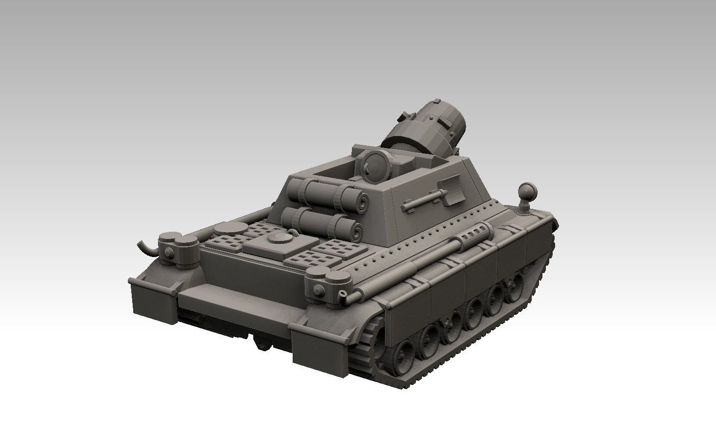 Self-Propelled Artillery Kit 3D print model_11
