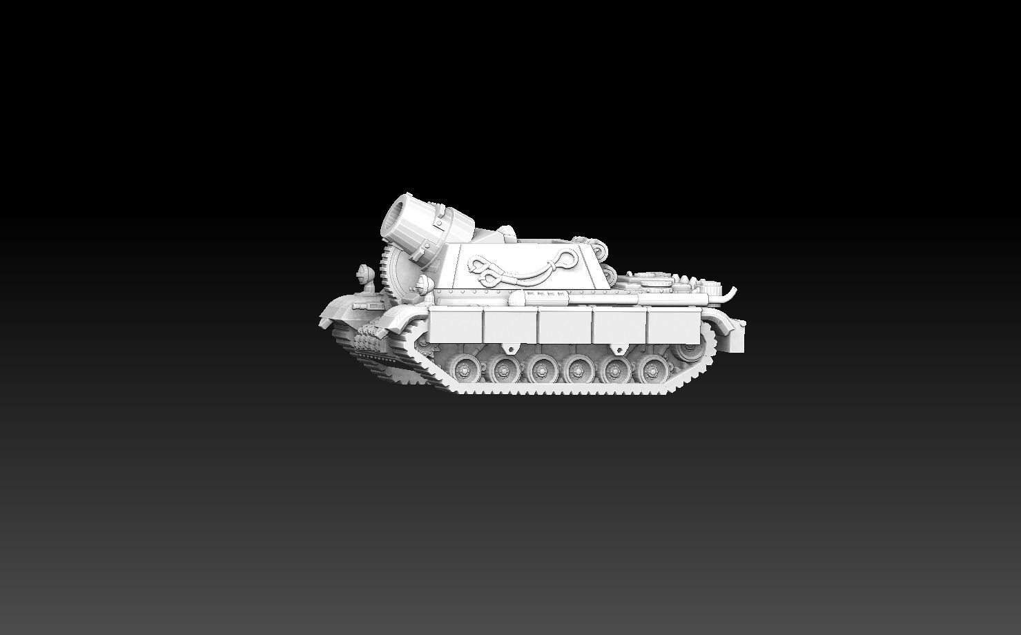 Self-Propelled Artillery Kit 3D print model_12
