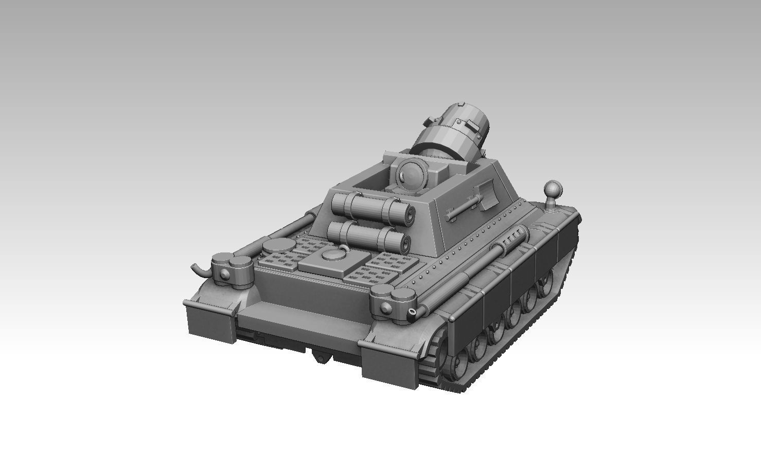 Self-Propelled Artillery Kit 3D print model_6