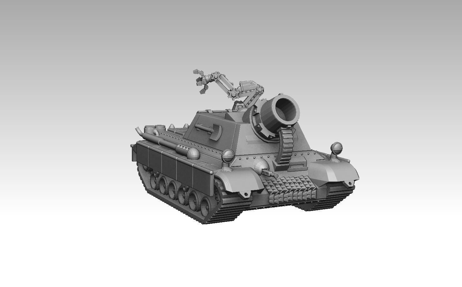 Self-Propelled Artillery Kit 3D print model_2
