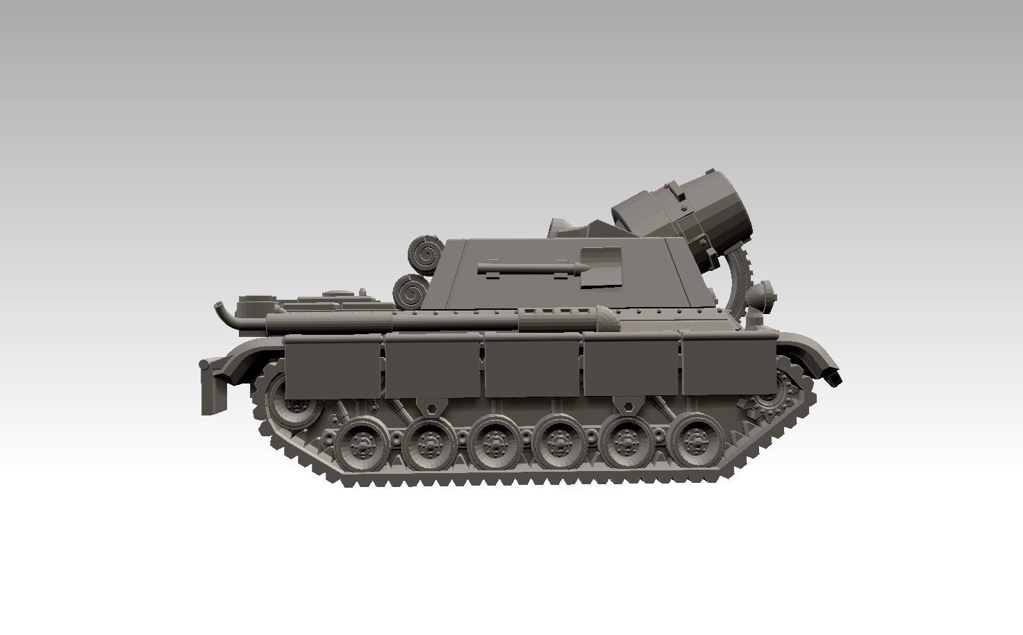 Self-Propelled Artillery Kit 3D print model_1
