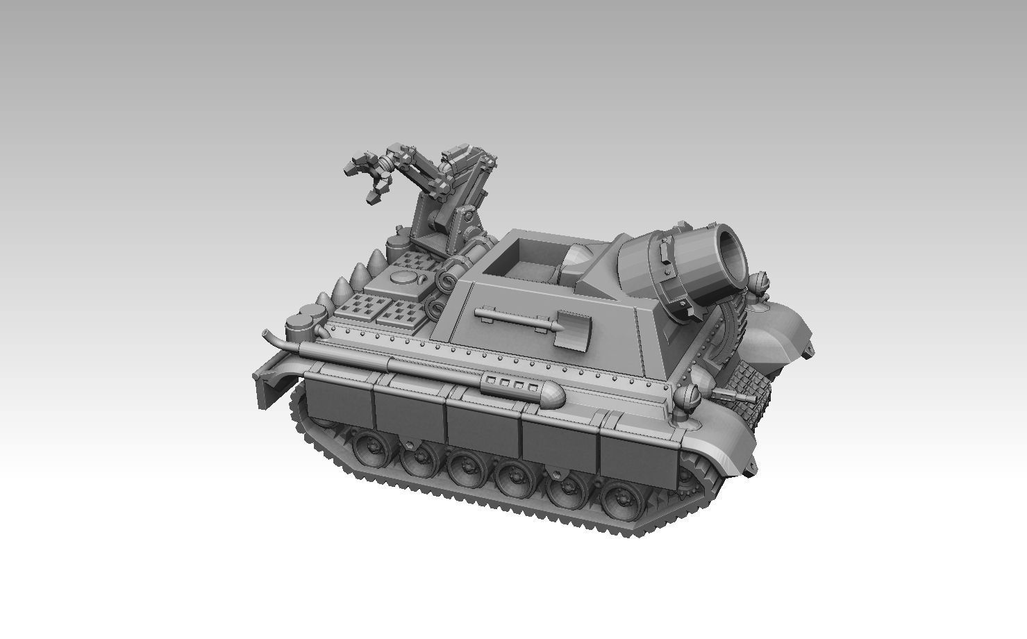 Self-Propelled Artillery Kit 3D print model_4