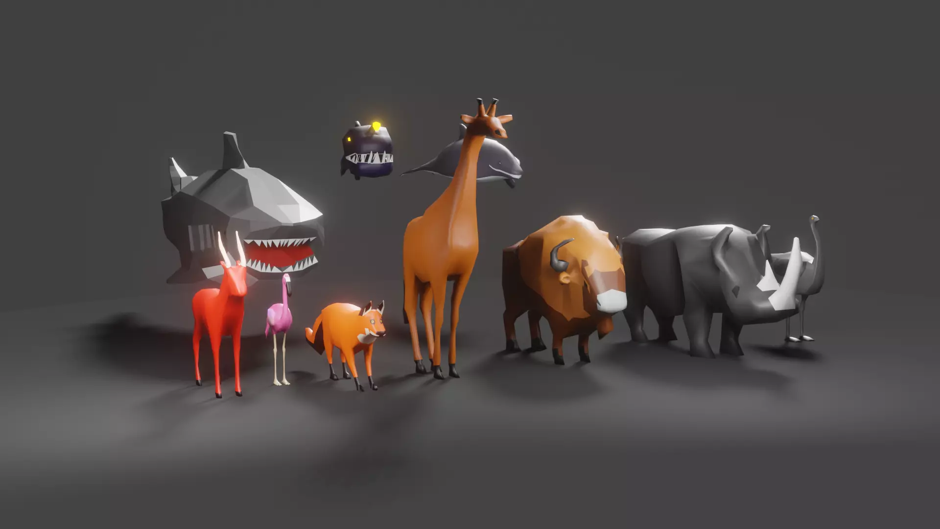 Animals pack  3D model_0