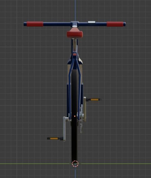 Basic Offroad Travel Bicycle Low Poly Free low-poly 3D model_8