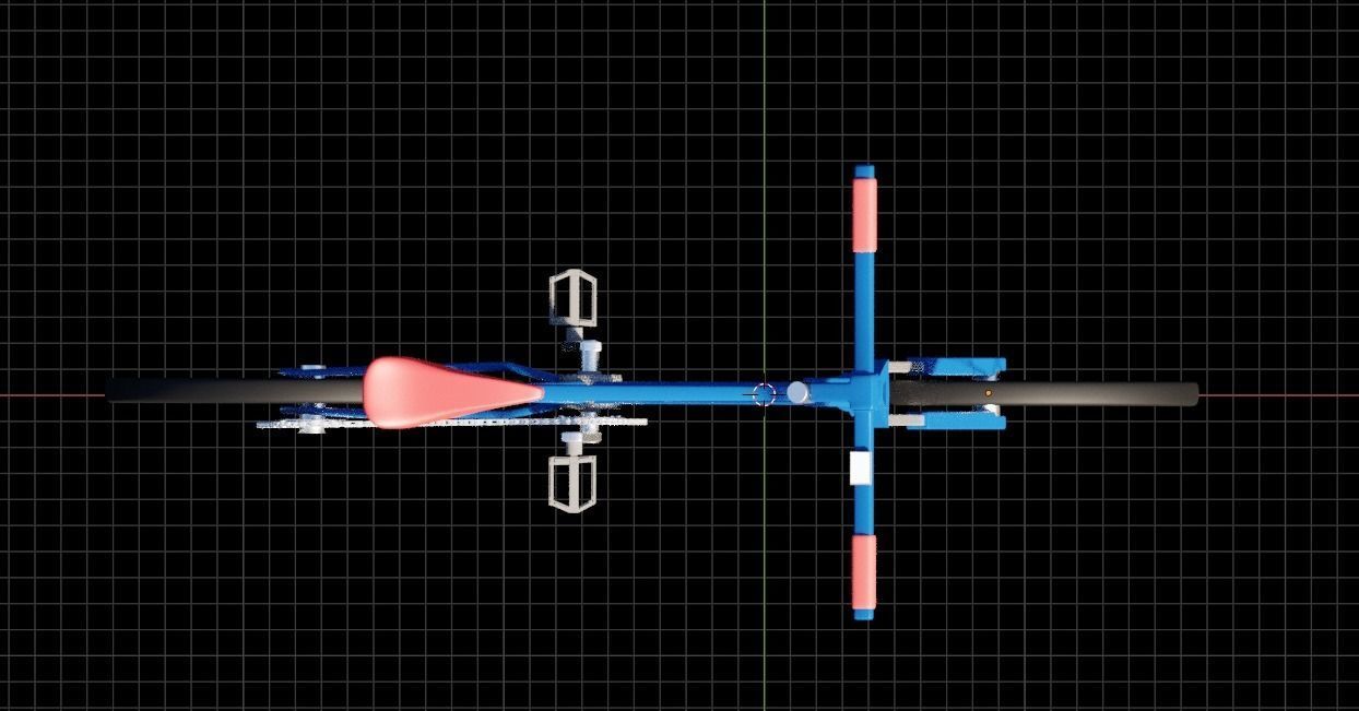 Basic Offroad Travel Bicycle Low Poly Free low-poly 3D model_9