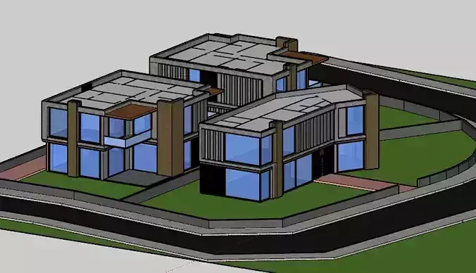 MODERN 3 VILLA MODEL WORK