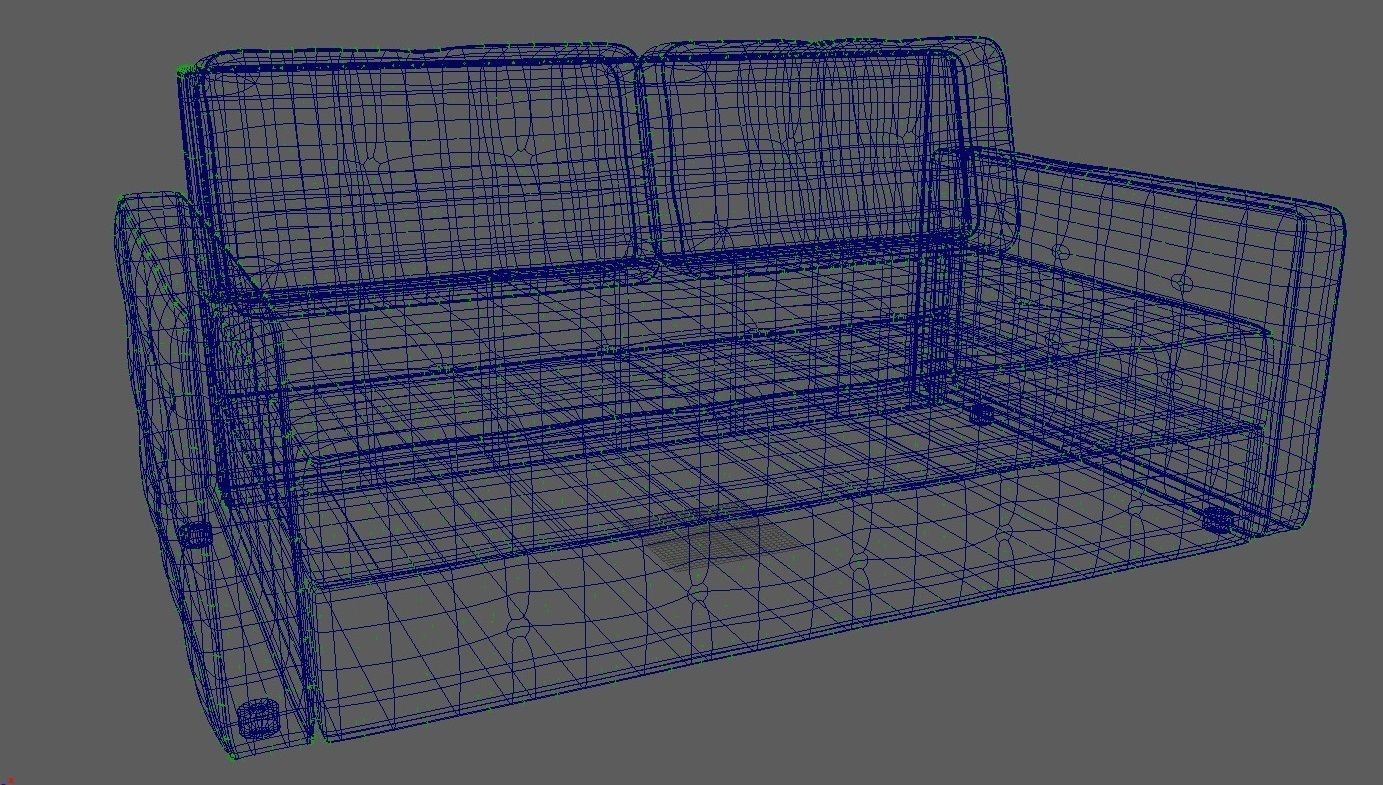 room sofa 3D model_9