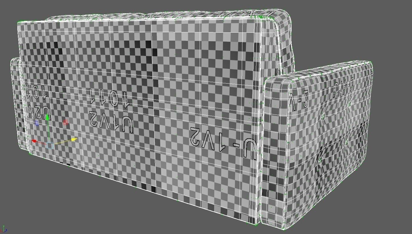 room sofa 3D model_8