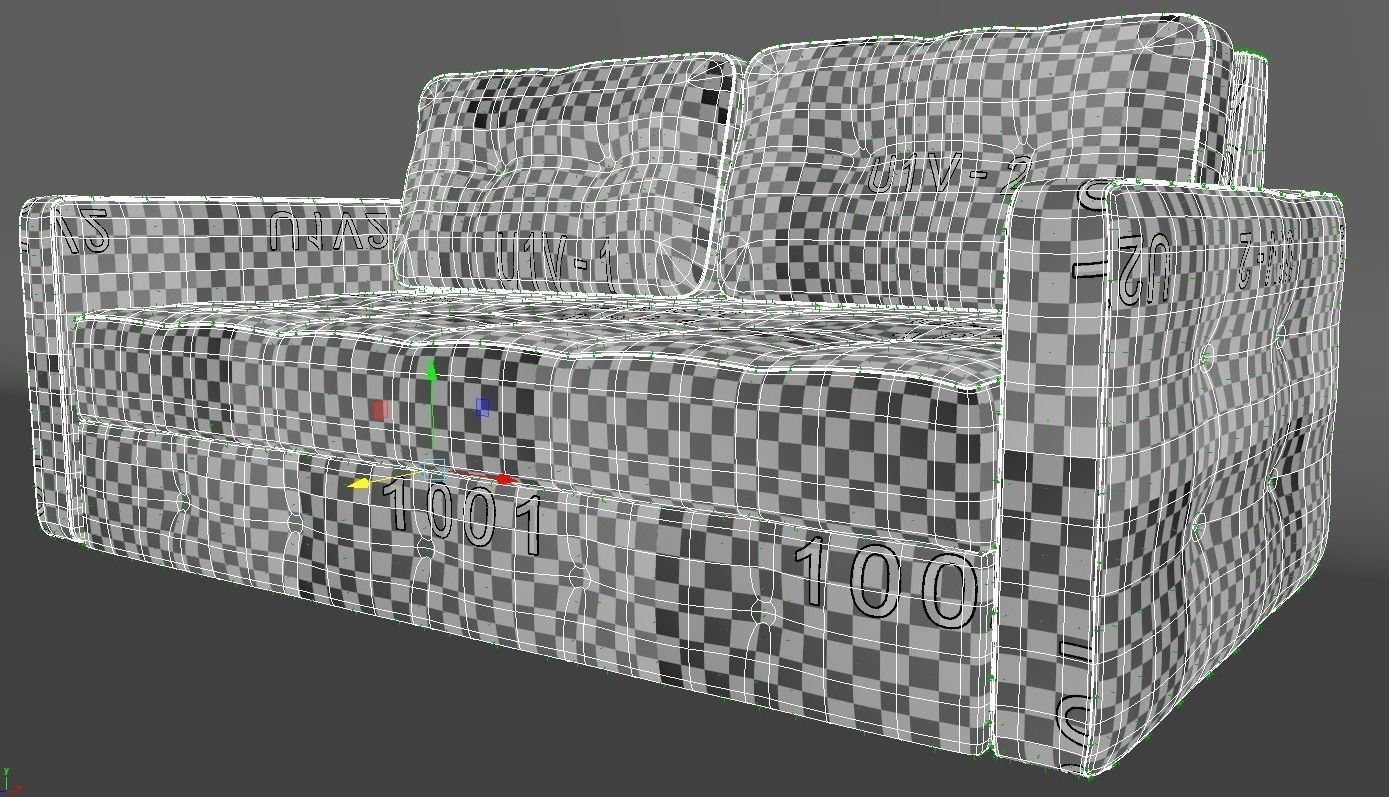 room sofa 3D model_13