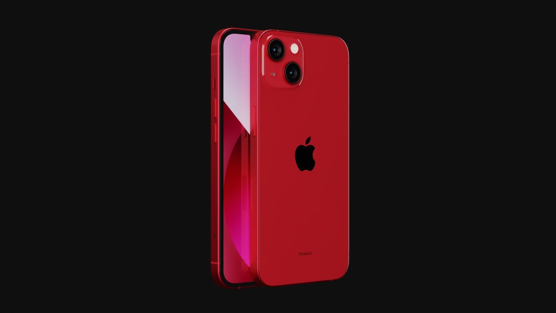 Apple iPhone 13 in all Official Colors Low-poly 3D model_7