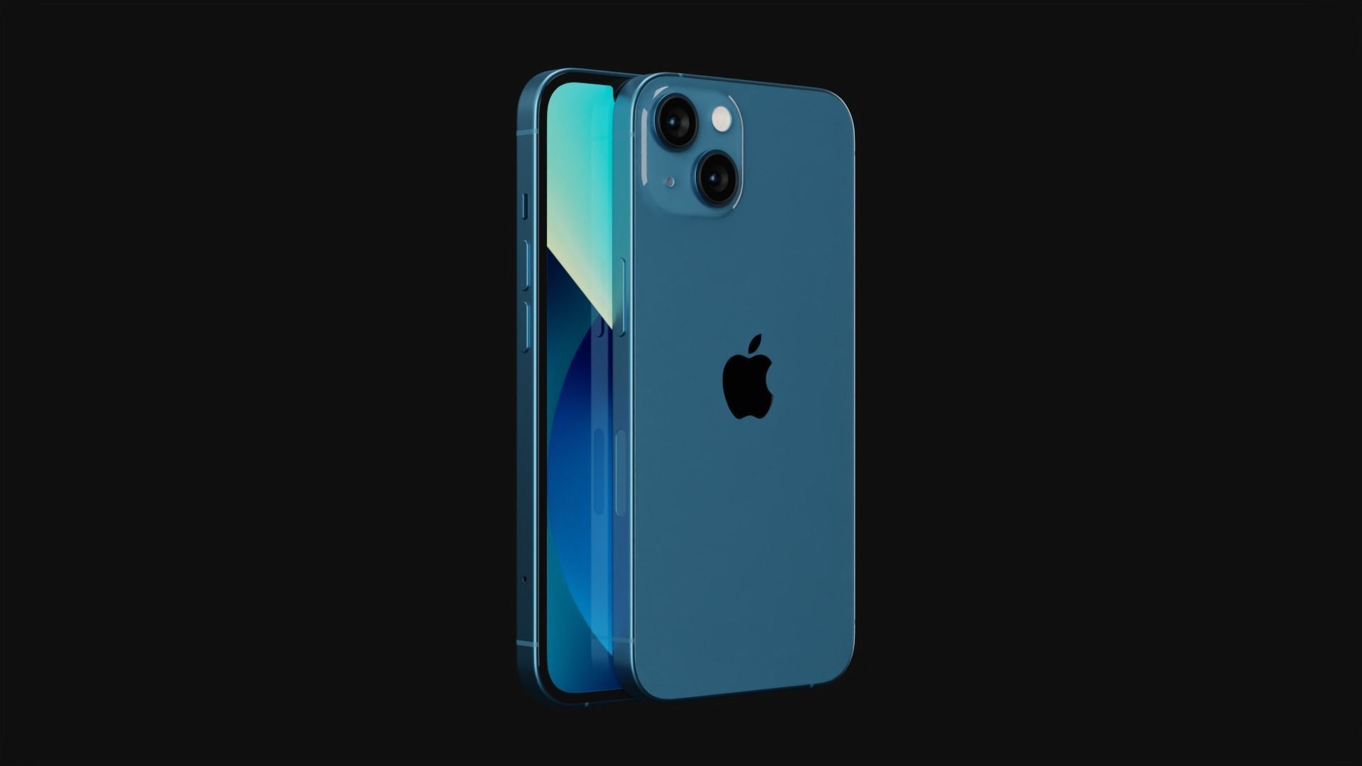 Apple iPhone 13 in all Official Colors Low-poly 3D model_10
