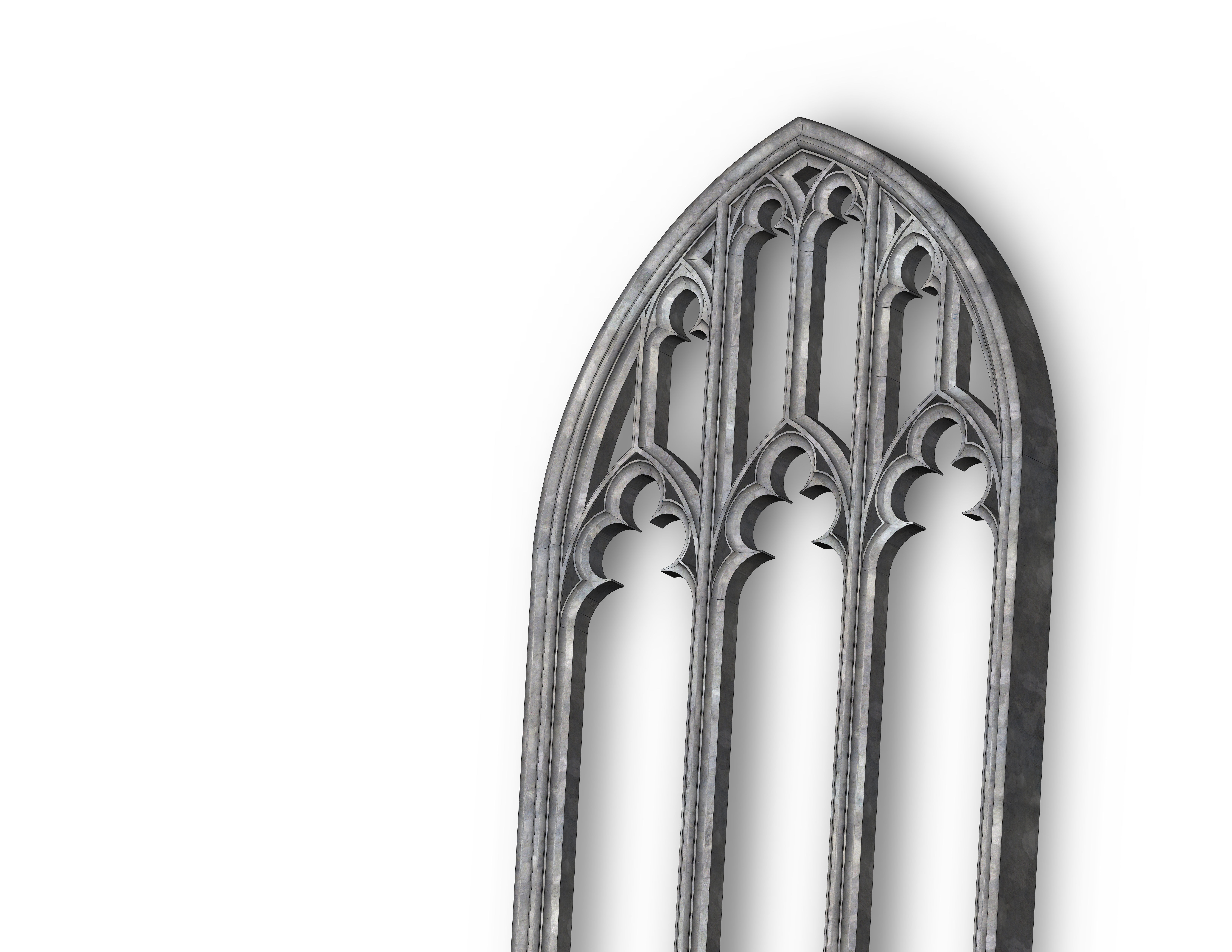 Arch from St Dunstan in the East London Park 3D model_2