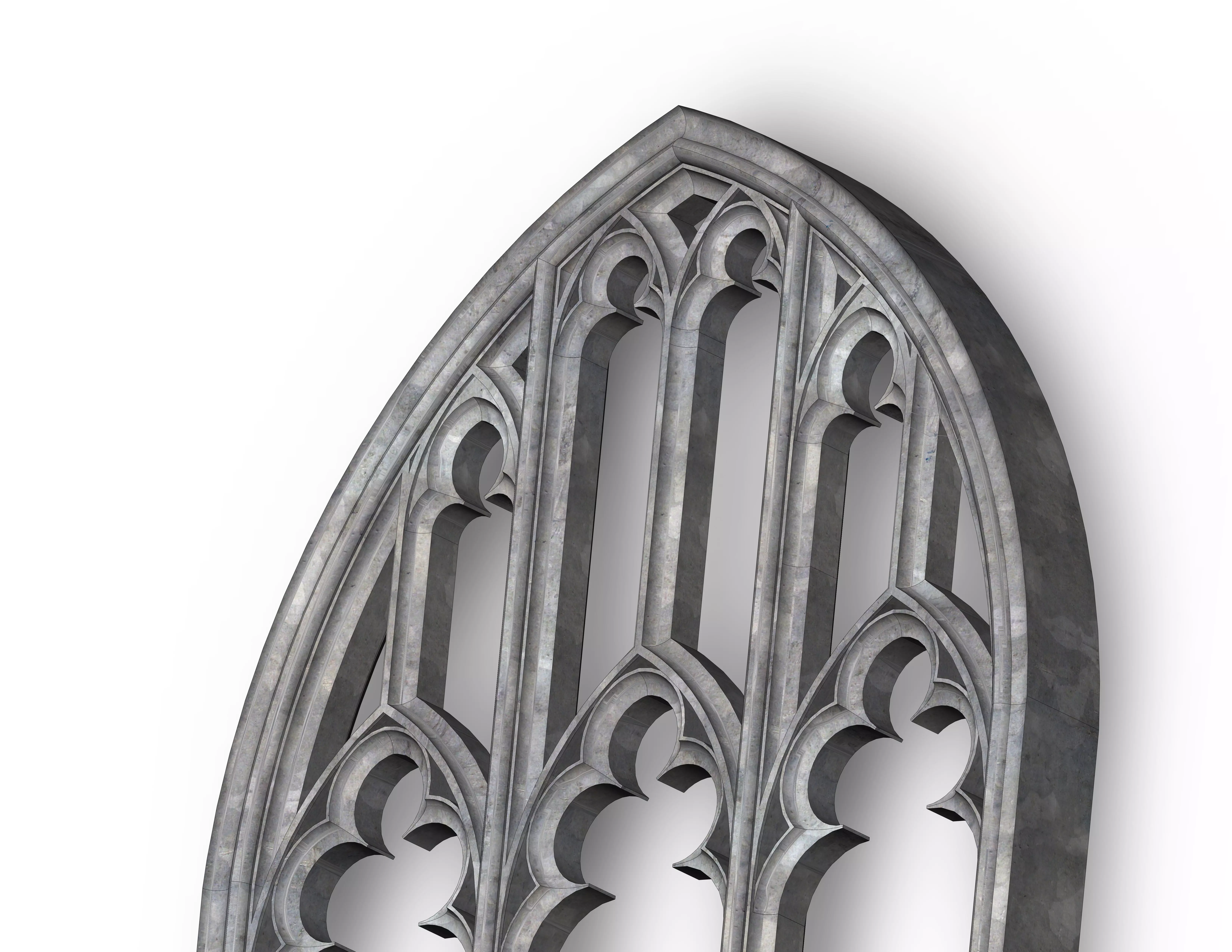 Arch from St Dunstan in the East London Park 3D model_0