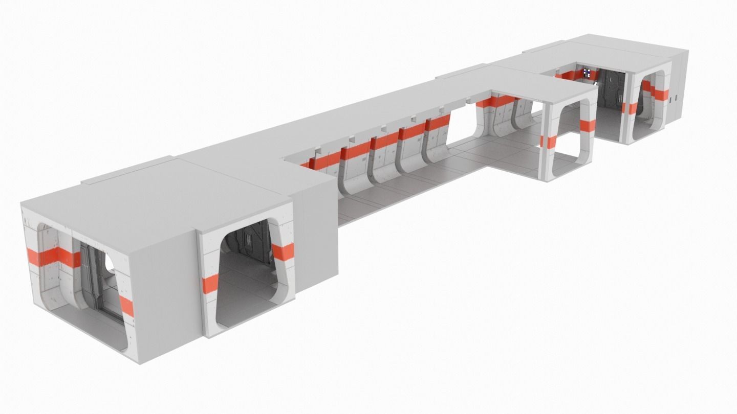 Rogue One - Profundities Hallway - Complete set 1-12 scale 3D print model_31