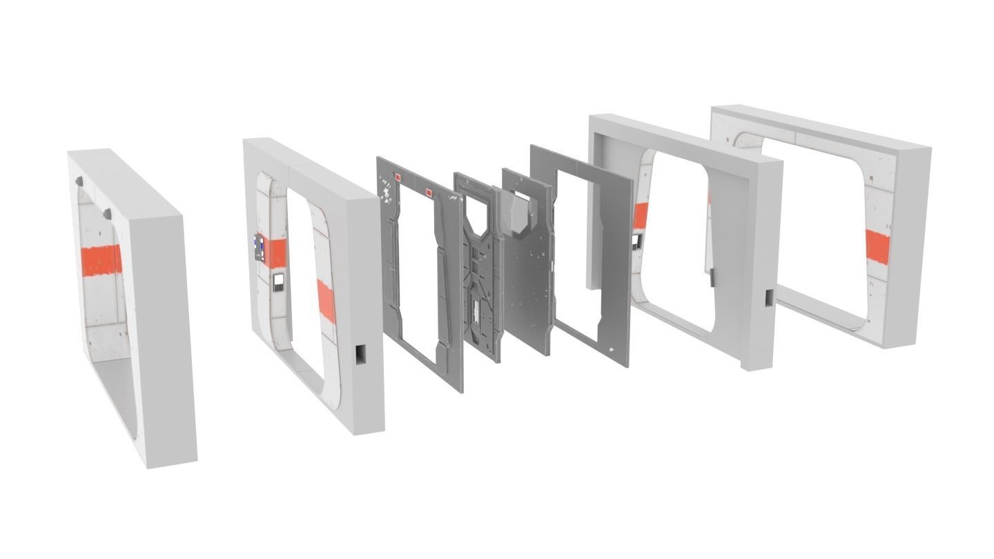 Rogue One - Profundities Hallway - Complete set 1-12 scale 3D print model_17