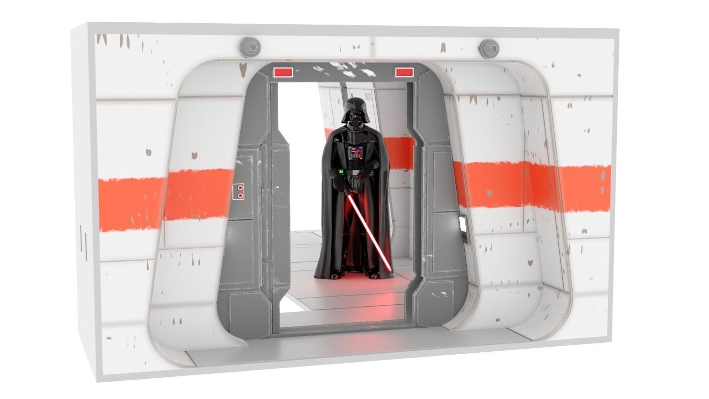 Rogue One - Profundities Hallway - Complete set 1-12 scale 3D print model_18