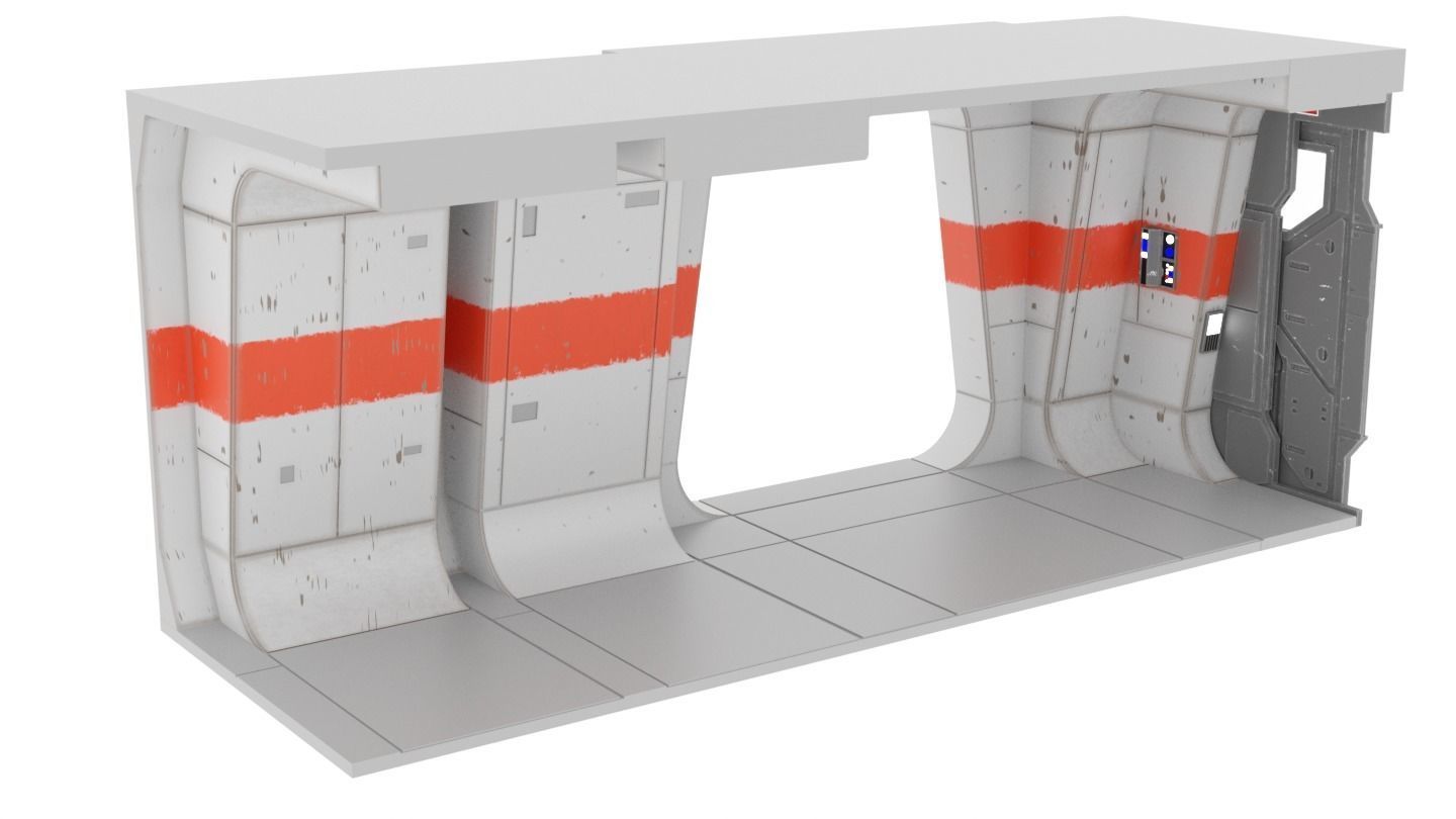 Rogue One - Profundities Hallway - Complete set 1-12 scale 3D print model_39