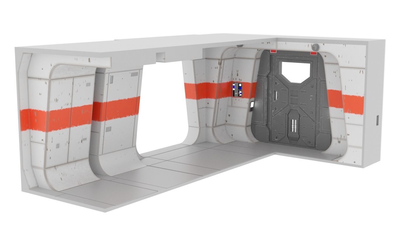 Rogue One - Profundities Hallway - Complete set 1-12 scale 3D print model_33