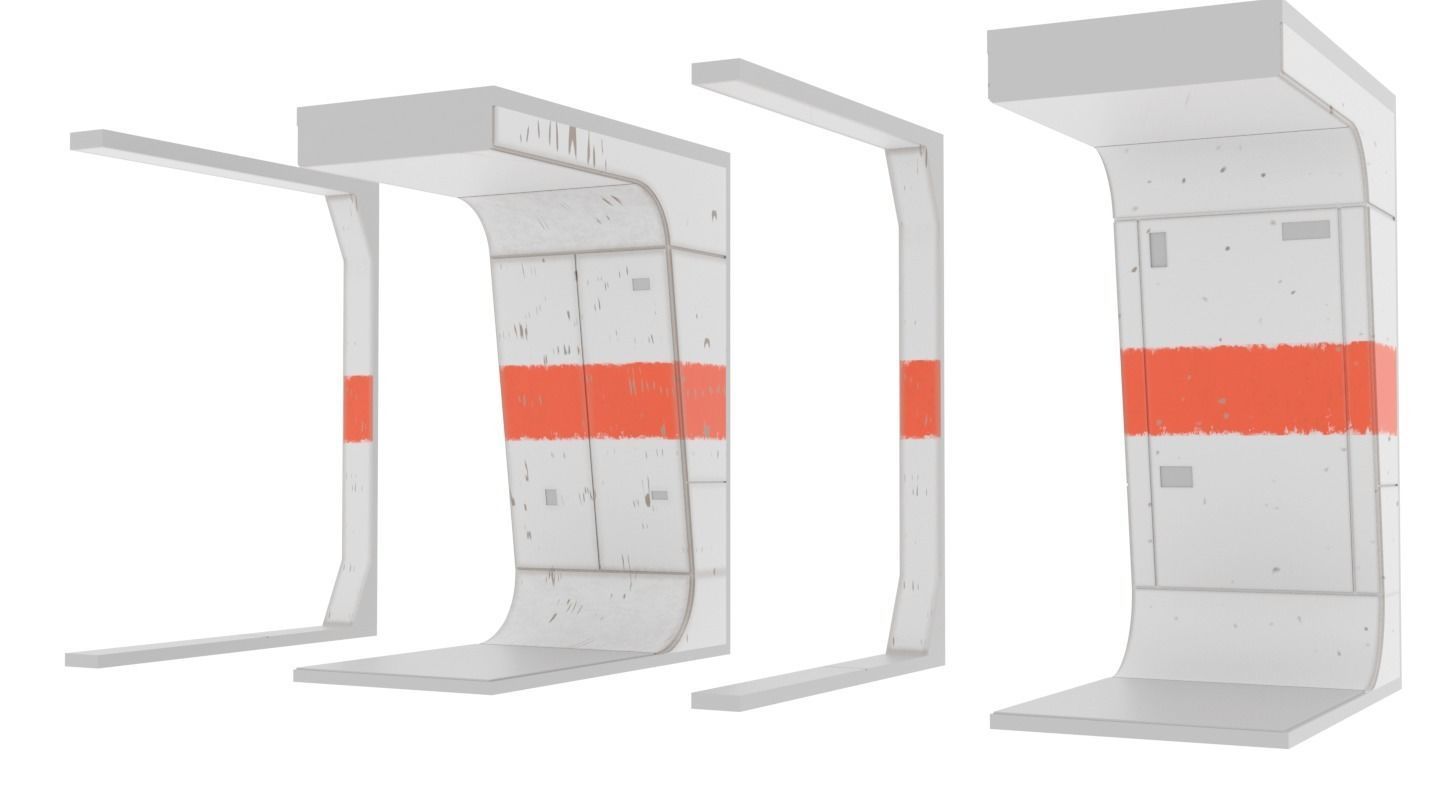 Rogue One - Profundities Hallway - Complete set 1-12 scale 3D print model_7