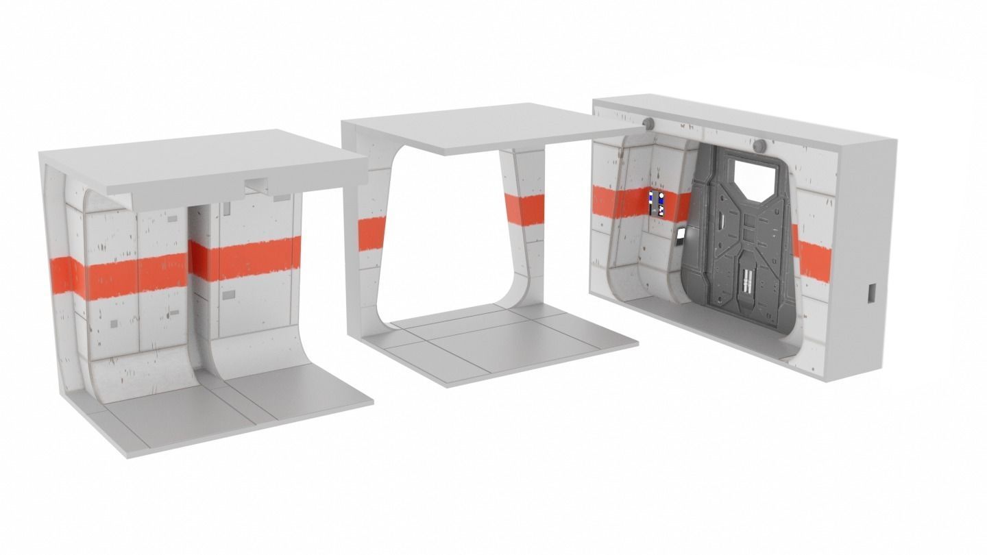 Rogue One - Profundities Hallway - Complete set 1-12 scale 3D print model_37